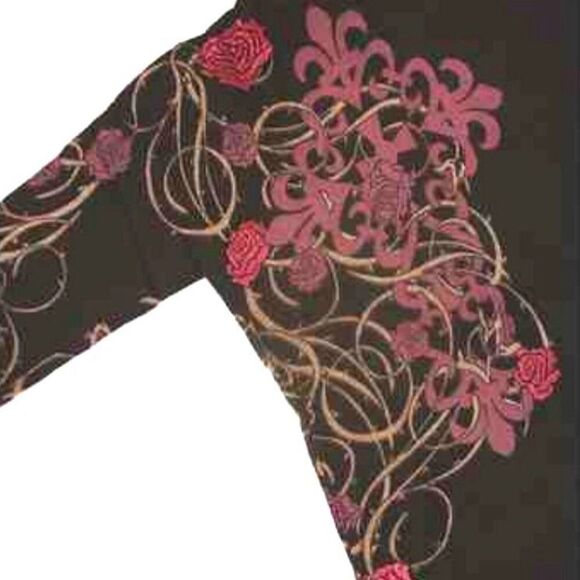 Hardcore Elegance 100% Cashmere Rose Floral Intarsia Knit Hoodie S Zip Sweater - Picture 5 of 7